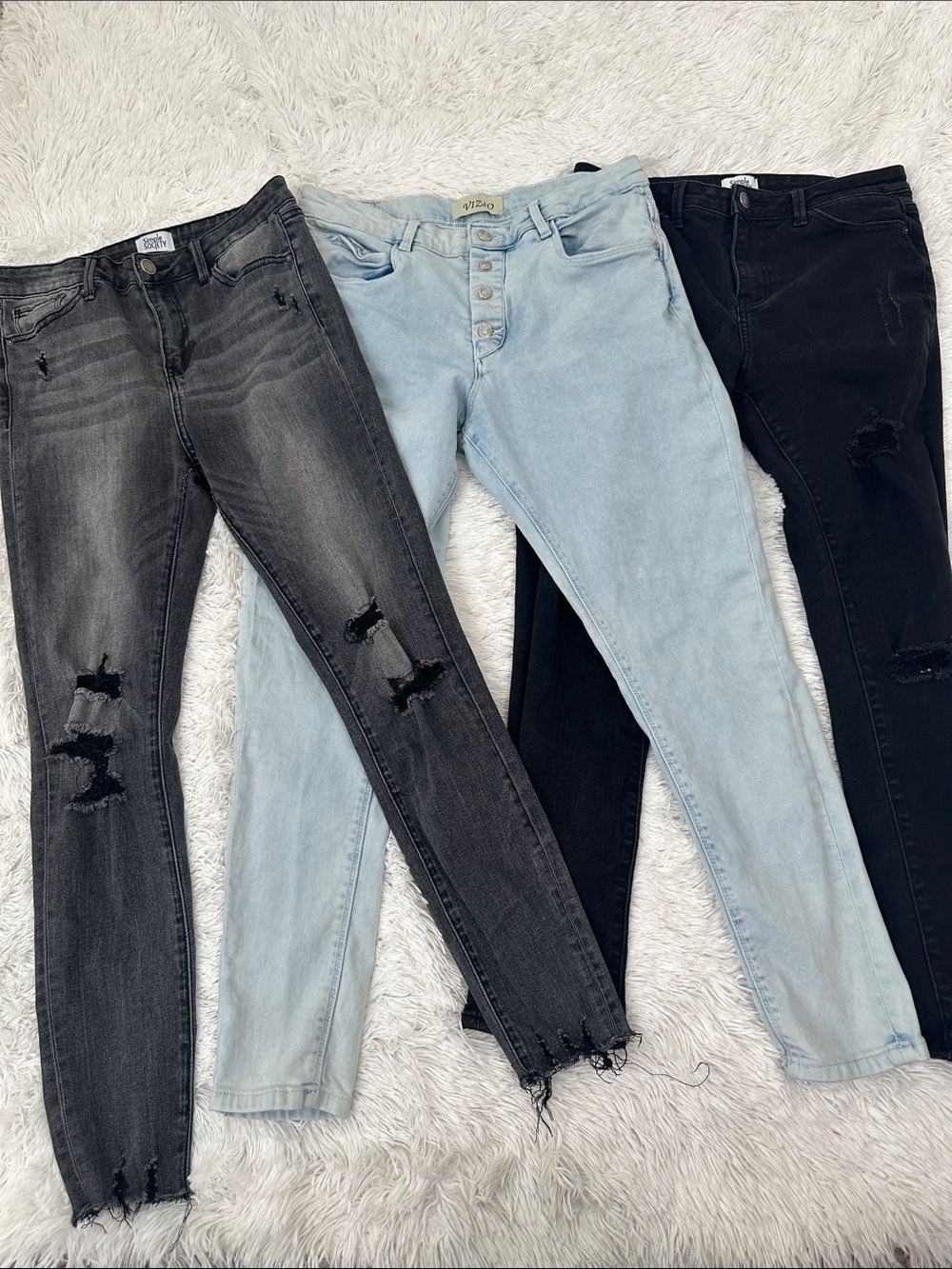 Bundle of 3 Skinny Jeans Size 7/8